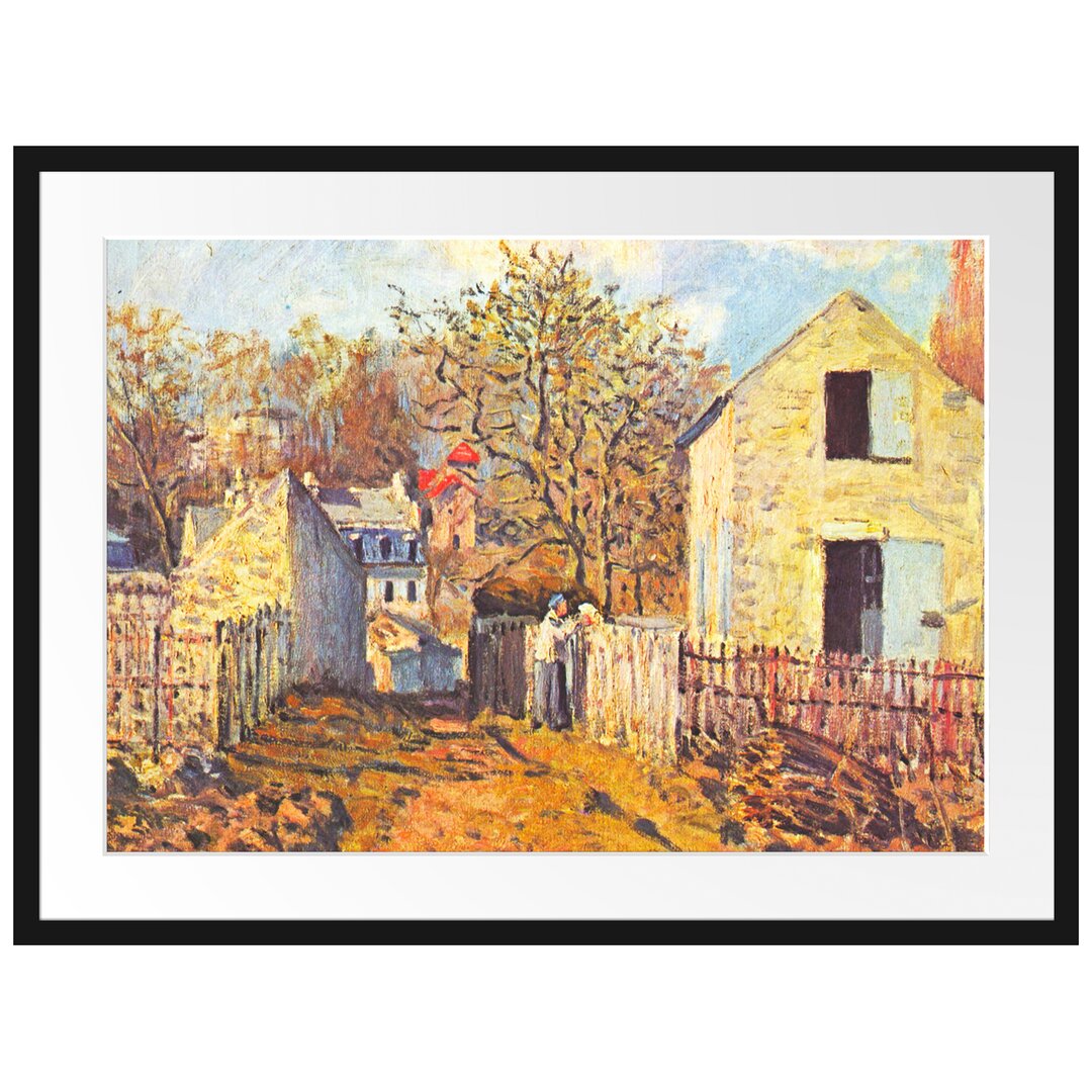 Gerahmter Kunstdruck Village de Voisins von Alfred Sisley