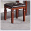 Ensemble de meuble-lavabo classique luxueux avec tabouret, 3 tiroirs de rangement et miroir à trois volets pour un élégant décor de chambre à coucher