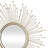 Metal Starburst Gold Wall Mirror Set
