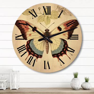 Horloge murale en bois massif Stefon