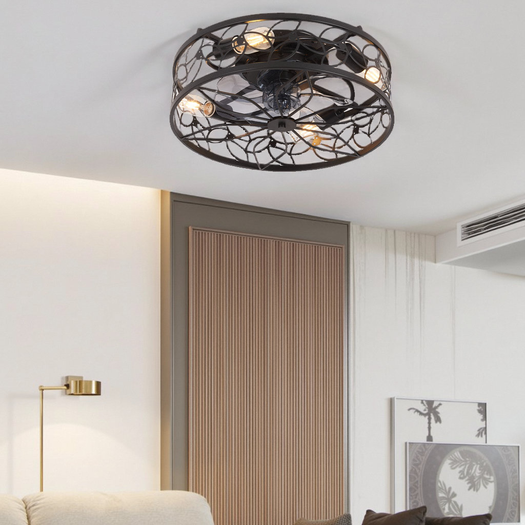 Blue Elephant 15.2Cm LED Ceiling Fan with Remote Control and Light Kit ...