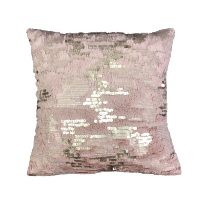 Fur Sequin Sequined Pillow Cover
