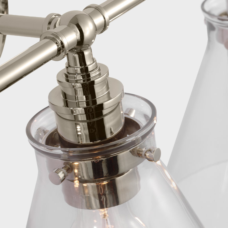 Parkington 3 - Light Vanity Light, Clear, Polished Nickel