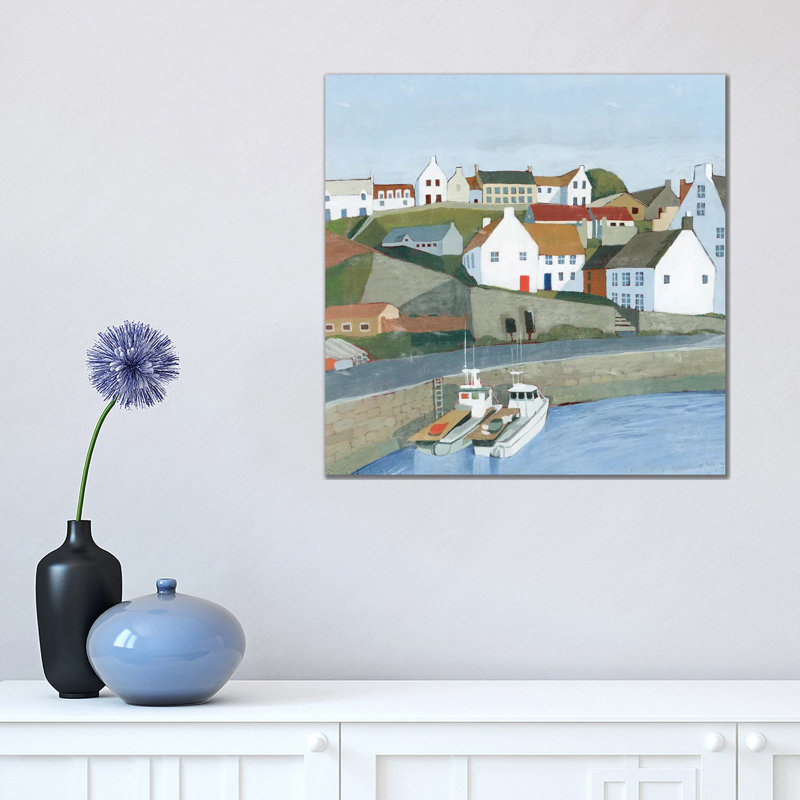 Old Coast Town I by Grace Popp - Wrapped Canvas Painting, 45.72 cm H x 45.72 cm W x 1.91 cm D