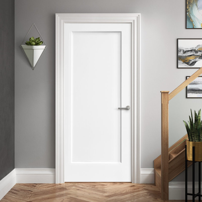 Dalle de porte intérieure 1 panneau, 36 po x 80 po, Blanc
