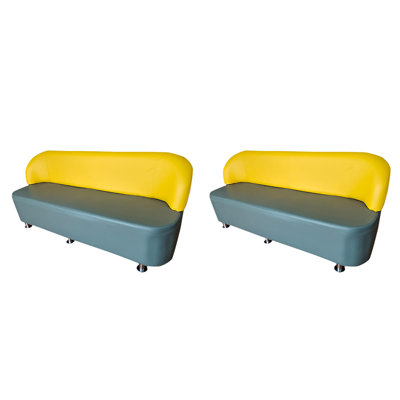 Banc rembourré en similicuir Bar