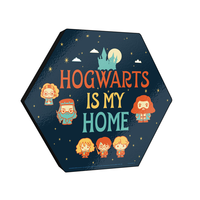 Harry Potter (Poudlard est ma maison), impression sur bois