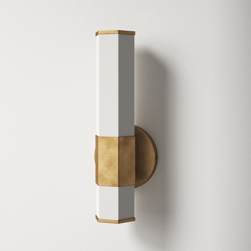 Belden Dimmable LED Bath Sconce, Heritage Brass