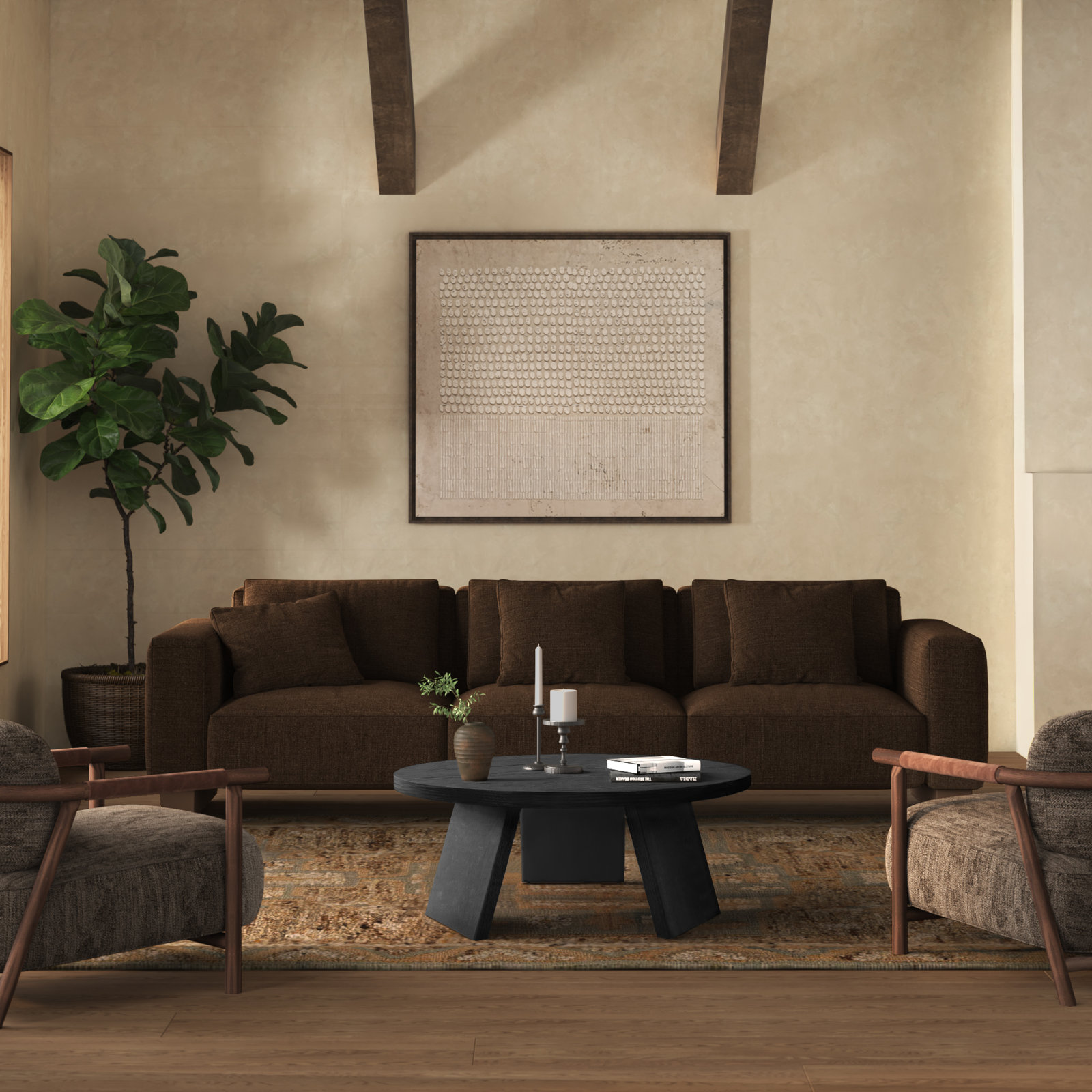 Mattelynn 36" Coffee Table, Black