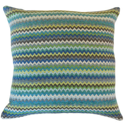 Taysia Chevron Reversible Throw Pillow