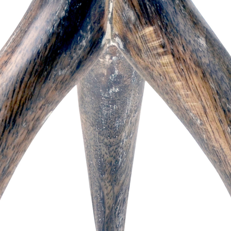 7.5'' H Wood Tabletop Candlestick