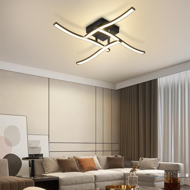 Plastic LED Semi Flush Mount