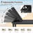 74" All-Weather Resin Chaise Lounge Chair, 5-Position Adjustable Reclining Patio Armless Lounger, Set of 2-90422820