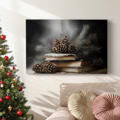 Art des Fêtes de Noël - Toile tendue avec châssis - Série 3-Liv