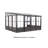 Charleston Wall Solarium 10 Ft. W x 10 Ft. D Metal Patio Gazebo