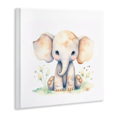 «Sitting Baby Elephant», art mural par Andrea Haase