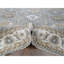 Tapis oriental carré en laine 8 pi x 8 pi gris et ivoire Karjihooz 81066AE4357041E7B06637511E966C10