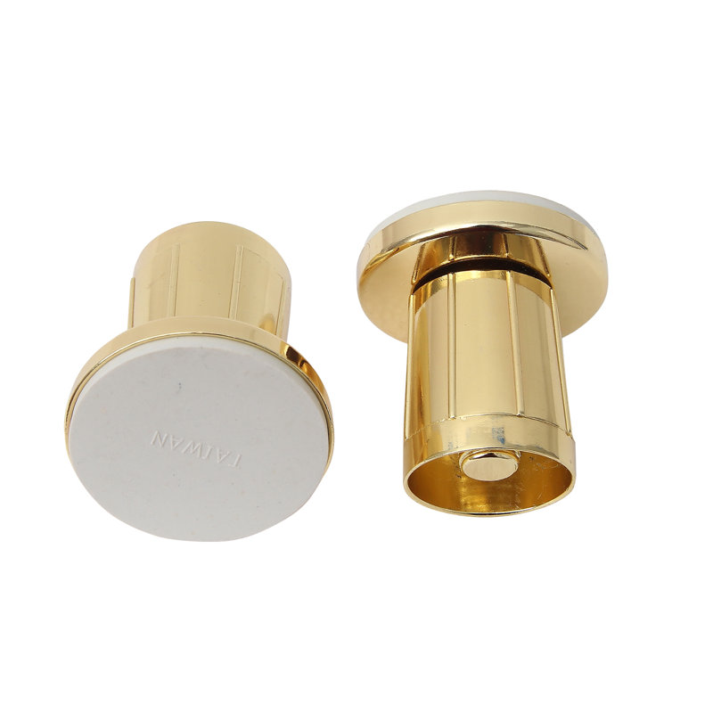Bride de tringle de douche réglable (paire), Laiton poli