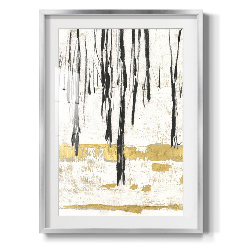 Gilded Winter II - impression encadrée, H 28,5 po x l 20,5 po, Argent argent