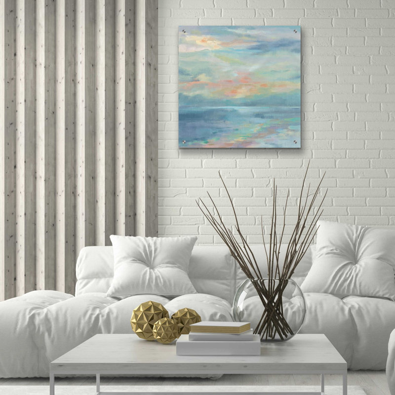 «June Morning by the Sea» par Silvia Vassileva, art mural en verre acrylique, H 24 po x l 24 po x P 0,2 po