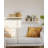 16" White Rattan Floating Shelves, Boho Display Wall Shelves with Cane Webbing, Set of 2