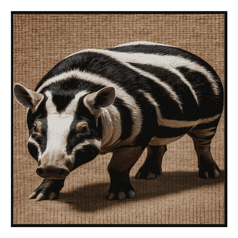 Tapis lavable Tapir, Carré 4 pi