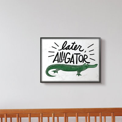 Art sur toile alligator animaux plus tard Ricka