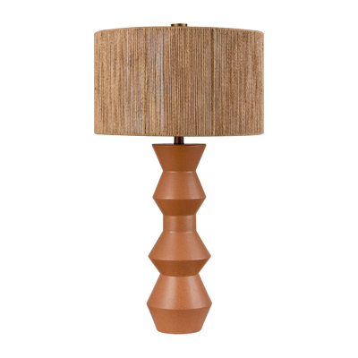 Lampe de table 1 lumière de 31 po de hauteur Belen - Ocre