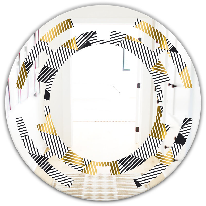 Miroir mural Space Luxury Waves VI, H 24 po x l 24 po