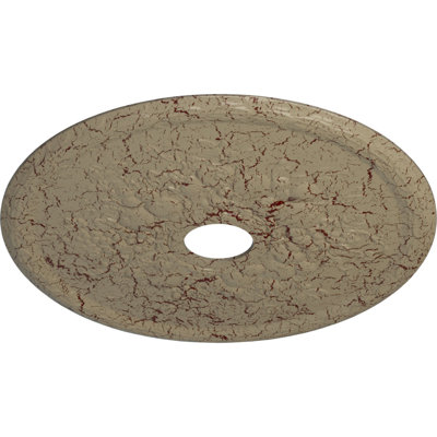 Endurathane Grape Ceiling Medallion, 22 5/8"OD x 3 5/8"ID x 5/8"P (Fits Canopies up to 5 3/8"), Hand-Painted Gobi Desert Crackle Finish