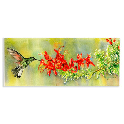 «Quick Sip Hummingbird», art mural par Christine Reichow