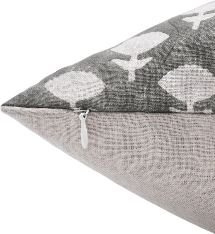 Housse de coussin intérieur / extérieur Floral Linen, 14 po x 20 po