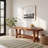 55.11" W x 17.71" H Solid Wood Entryway Bench with Heavy-Duty Legs, 2-Tier Storage Bench for Entryway and Bedroom-246762399