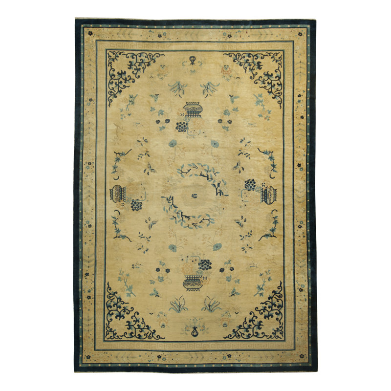 One-of-a-Kind 10’2”x14’6” Hand Knotted Area Rug