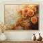 Automne, fleurs de chrysanthème sur un plateau en bois, diapositive III - Chrysanthèmes, art mural-503767152-503767154-503767166
