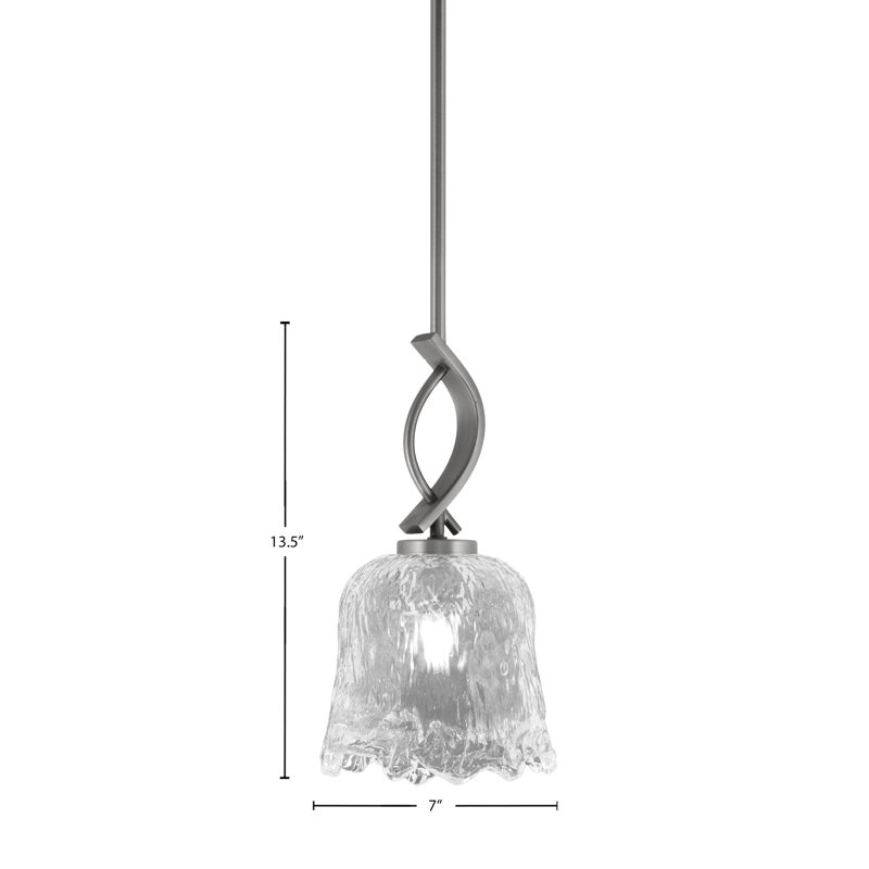 Waldes 1 - Light Pendant, Clear/Graphite