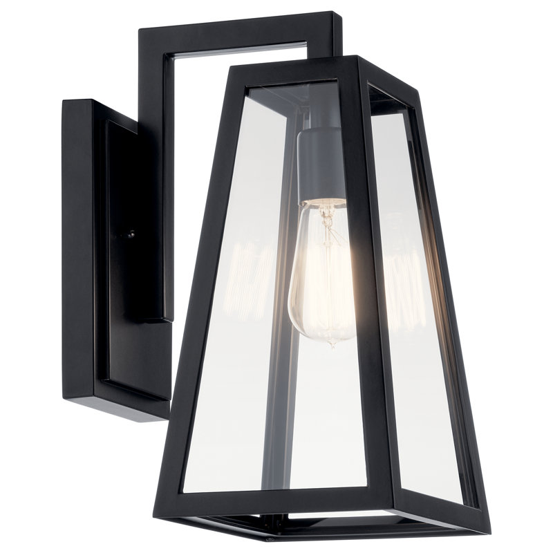 Lanterne murale d'extérieur Merideth, H 16,75 po x l 9,5 po x P 9,5 po, 150.00, Noir