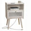 Table de chevet en bois massif Birdsall-86870245