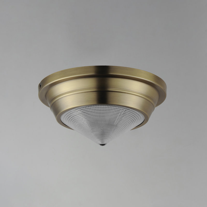 Hargreaves-Flush Mount, Natural Aged Brass