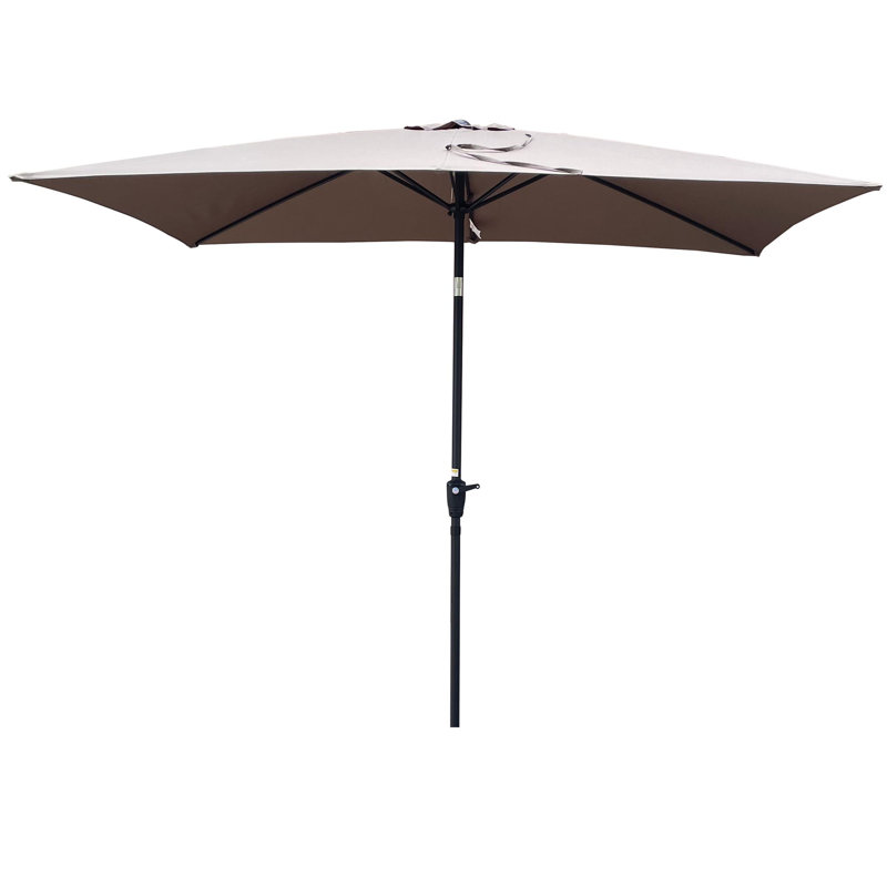 Parasol extérieur imperméable à l'eau avec bouton à manivelle convenant aux piscines de jardin, Champignon