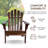 Adiraica Solid Wood Outdoor Adirondack Chair-1688626985