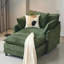 Fauteuil d'appoint surdimensionné en chenille avec repose-pieds-1219660615