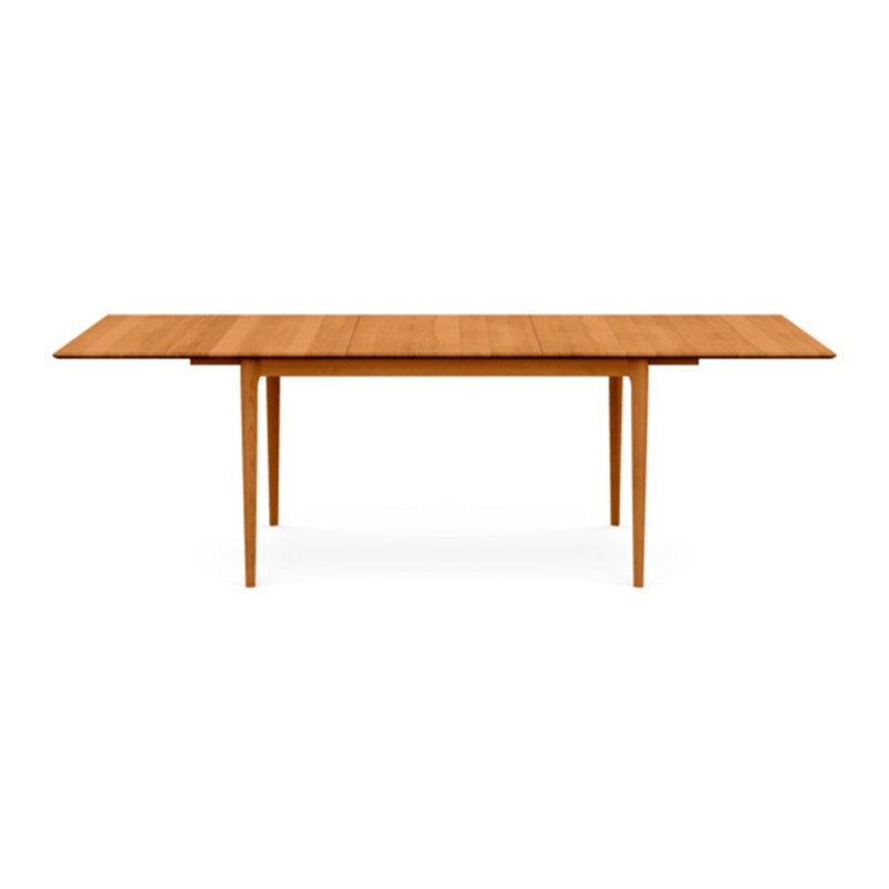 Sarah Four Leg Extension Table, Natural Cherry, 66" L x 42" W