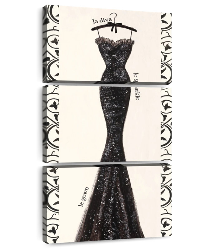 Couture Noir Original I, 32" H x 15" W