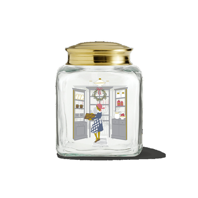 Holmegaard Christmas Biscuit Jar 2024 H 6.3"