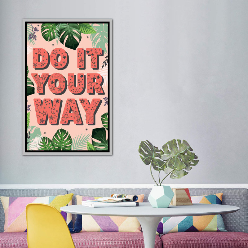 «Tween Everyday Far and Away I» par Lisa White boutons - reproduction d'art textuel, H 60 po x l 40po x P 1,5 po