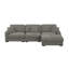 Canapé modulaire en chenille 5 pièces Khailey-102507354