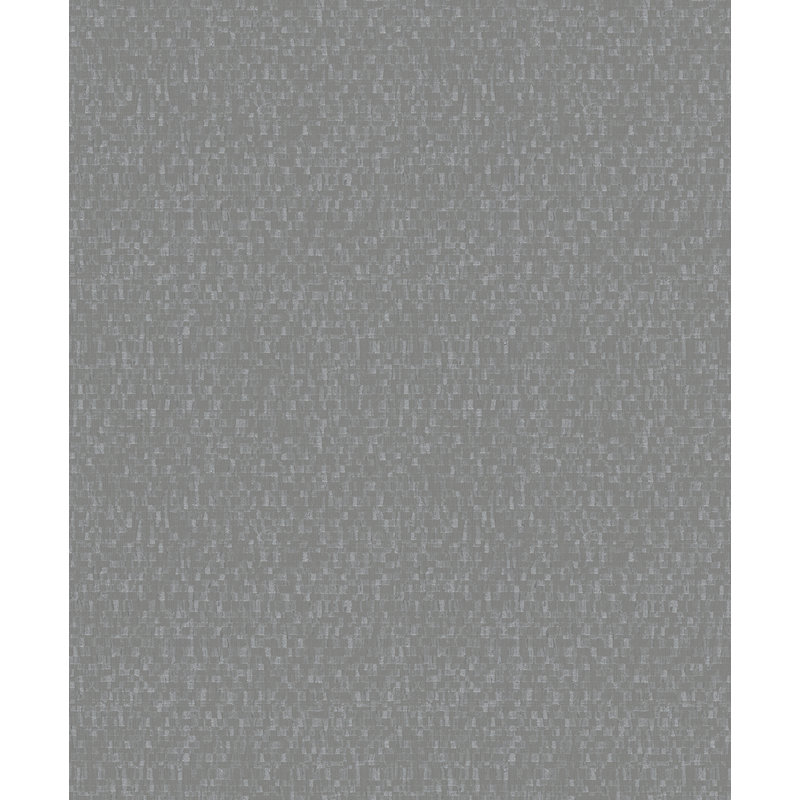 The Textures Book Structure Tiny Squares Texture 33' L X 21" W Wallpaper Roll, Anthracite
