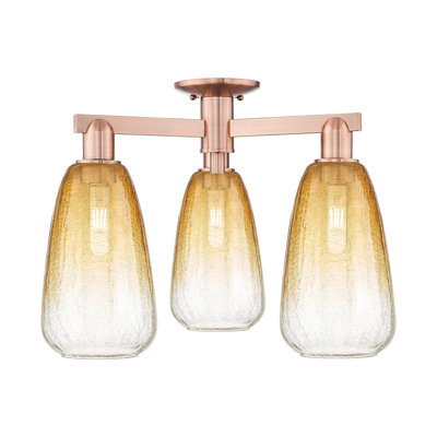 Jacquette - 3 Light Semi-Flush Mount