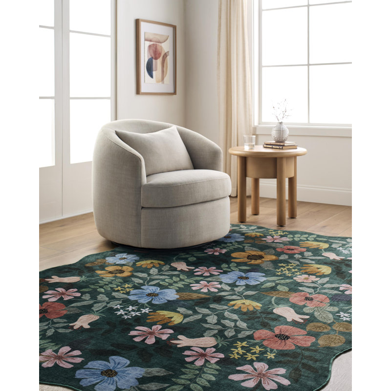 Tapis tissé à la machine Eavan, Tapis de couloir 2 pi 6 po x 8 pi